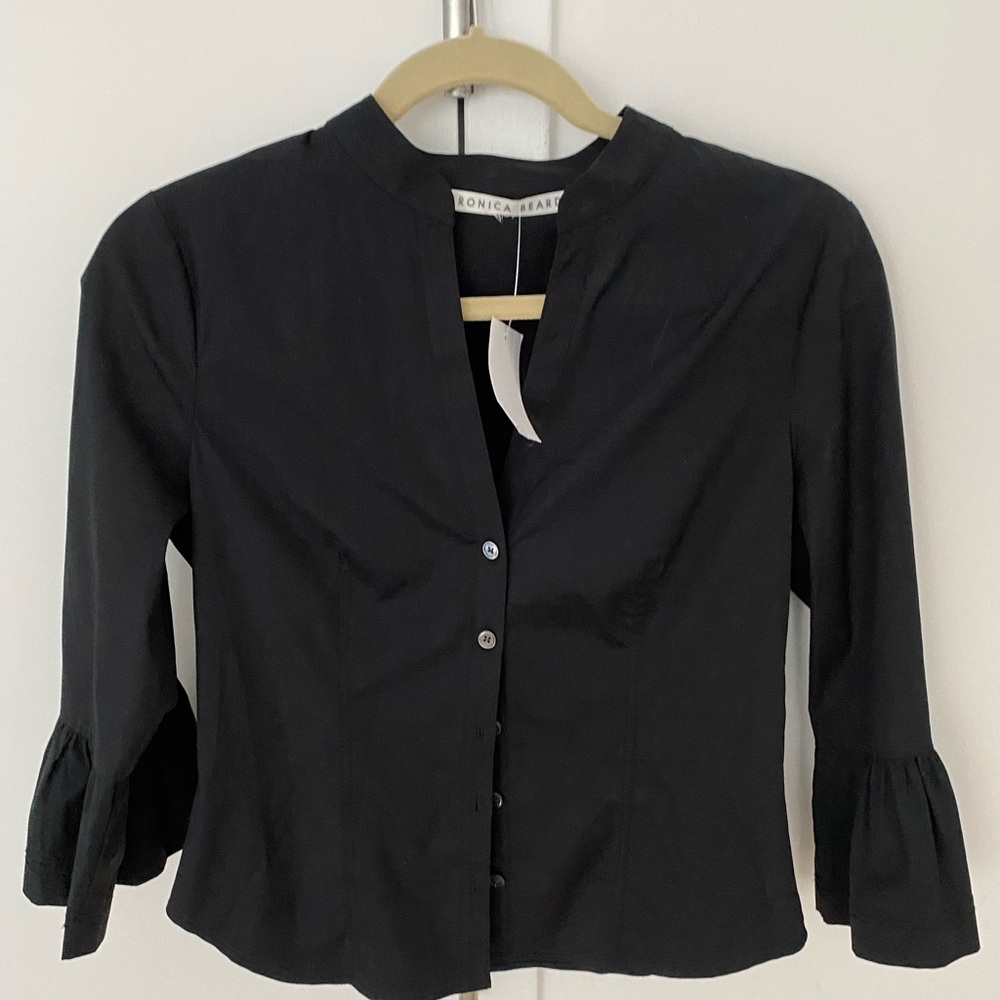 Veronica Beard Bab shirt black